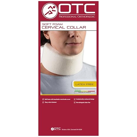 OTC Neck Cervical Collar, Soft Contour Foam, Neck Support Brace