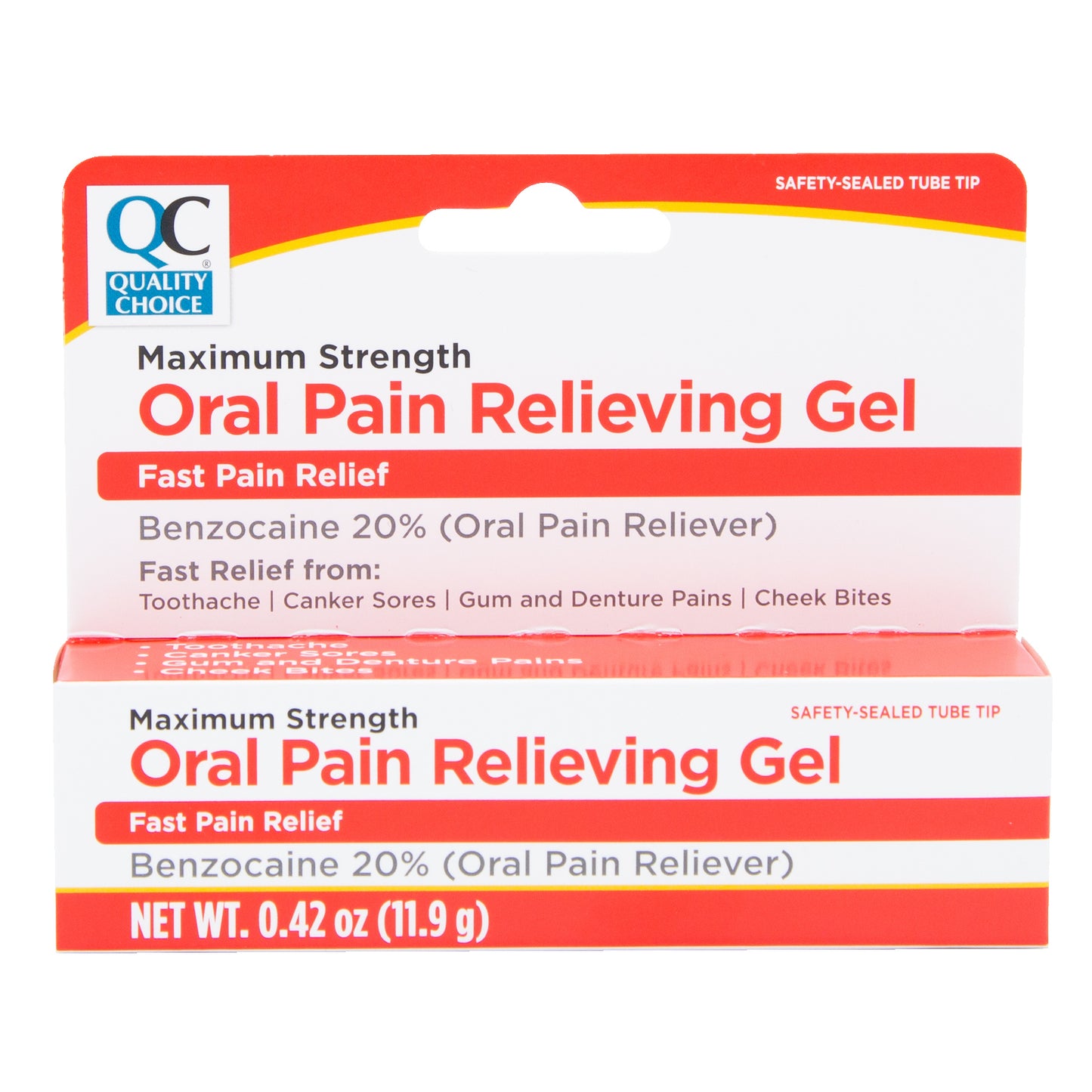 QC MAXIMUM STRENGTH ORAL PAIN RELIEVING GEL