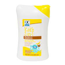 QC KIDS 2-IN-1 SHAMPOO & CONDITIONER, COCONUT BANANA (300ml)