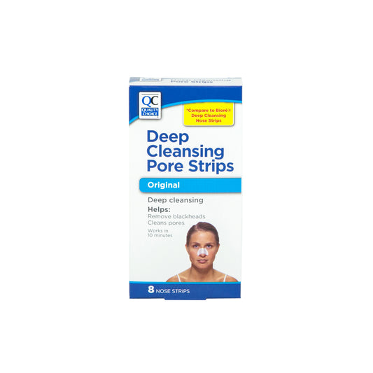 QC DEEP CLEANSING PORE STRIPS, ORIGINAL (BIORE) (8 Nose Strips)