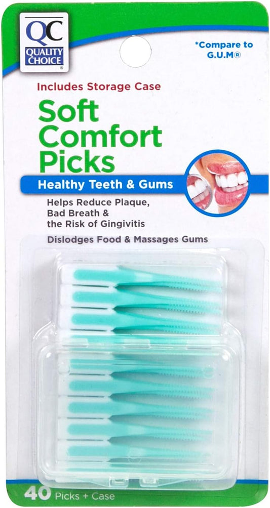 QC SOFT COMFORT PICKS, INCLUDES STORAGE CASE (G.U.M) (40 PICKS + CASE)