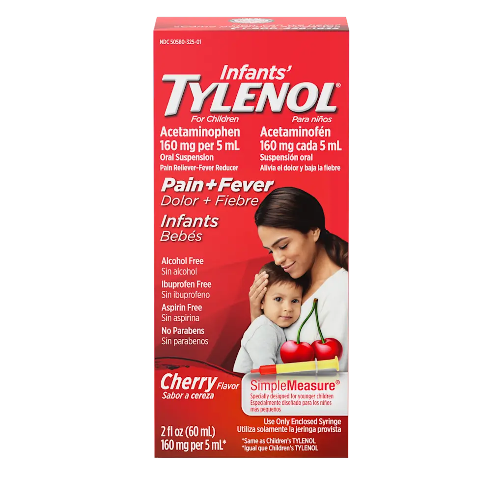INFANT'S TYLENOL PAIN-FEVER, CHERRY (60ml)