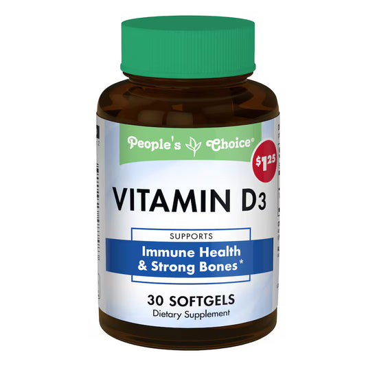 People's Choice 10 mcg. Vitamin D Softgels, 30-ct. Bottle